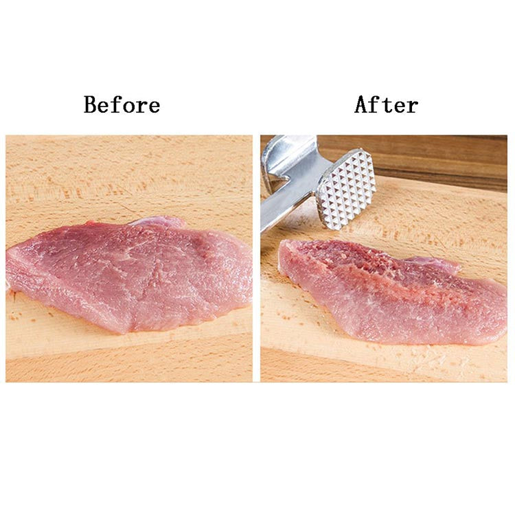 Professional-grade meat hammer, essential for cooking. Professional-grade meat hammer, essential for cooking.